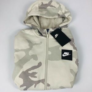 nike camo hoodie youth